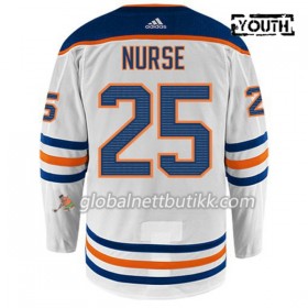 Edmonton Oilers Hockeydrakt DARNELL NURSE 25 Hvit Adidas Authentic - Barn